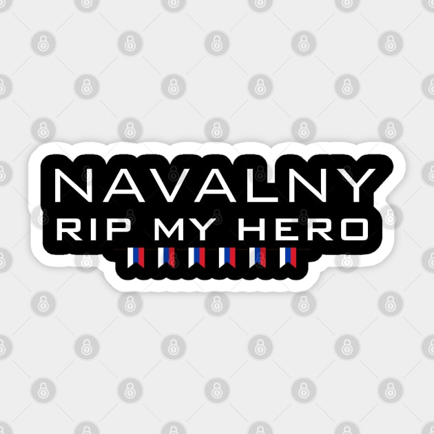 NAVALNY Alexei , RIP my hero, russia flag Sticker by Pattyld